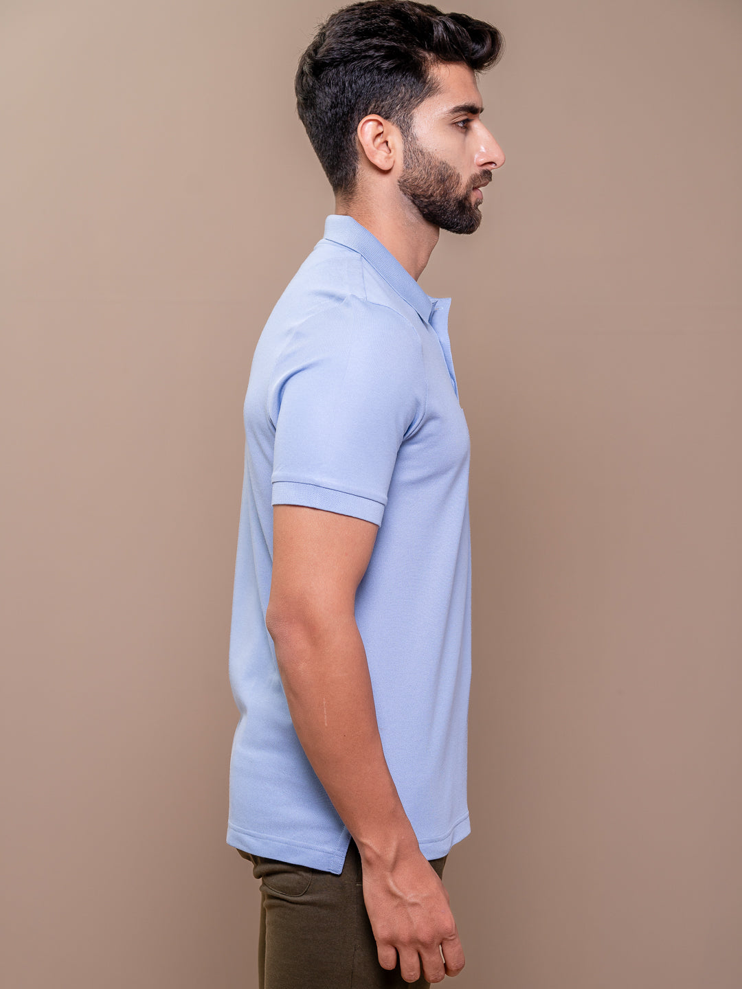 Men Cotton Rich Smart Fit Expert Polo T-Shirt Blue EP34