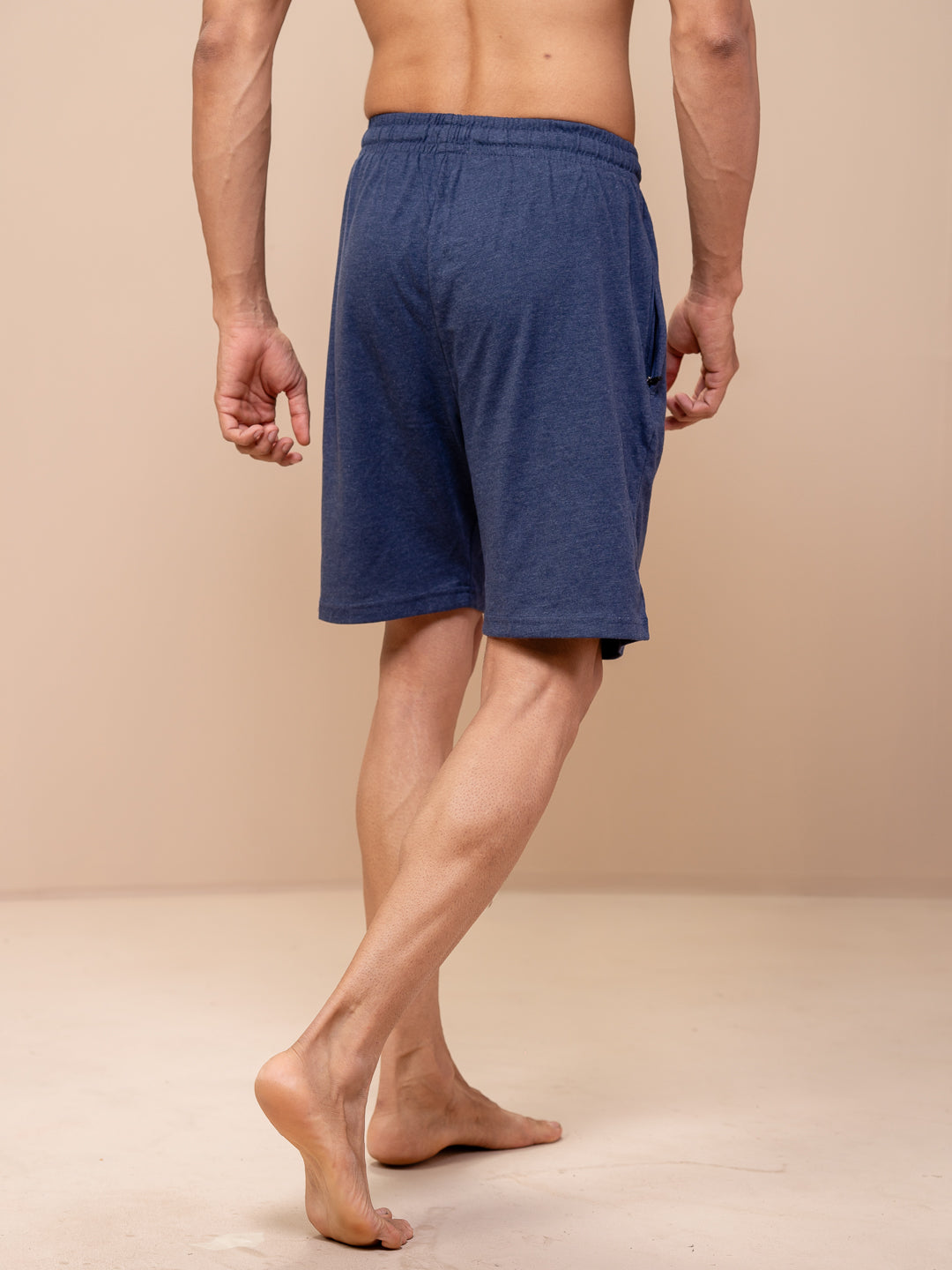 Men Combed Cotton Rich Expert Shorts Denim Blue ES10