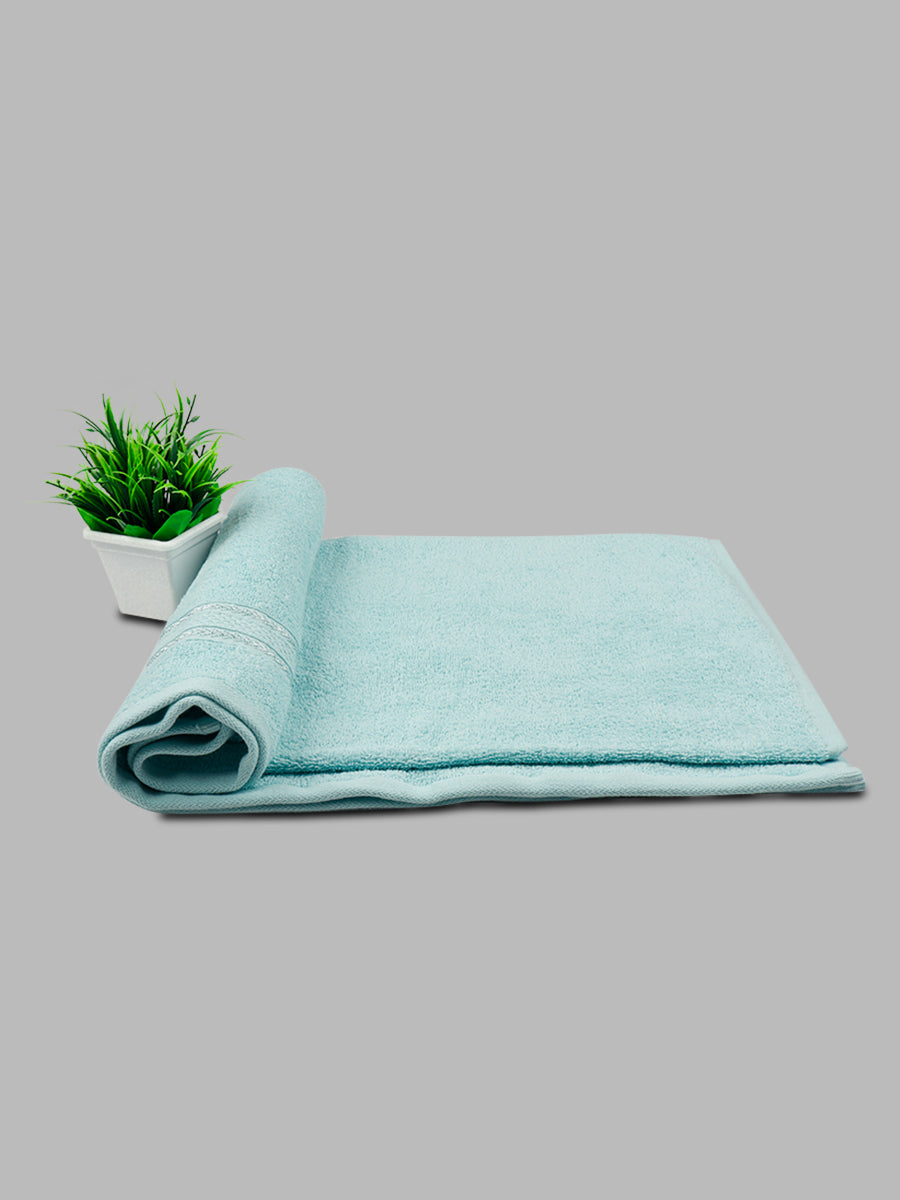 Premium Soft & Absorbent Light Blue Terry Bath Towel BC9-View one