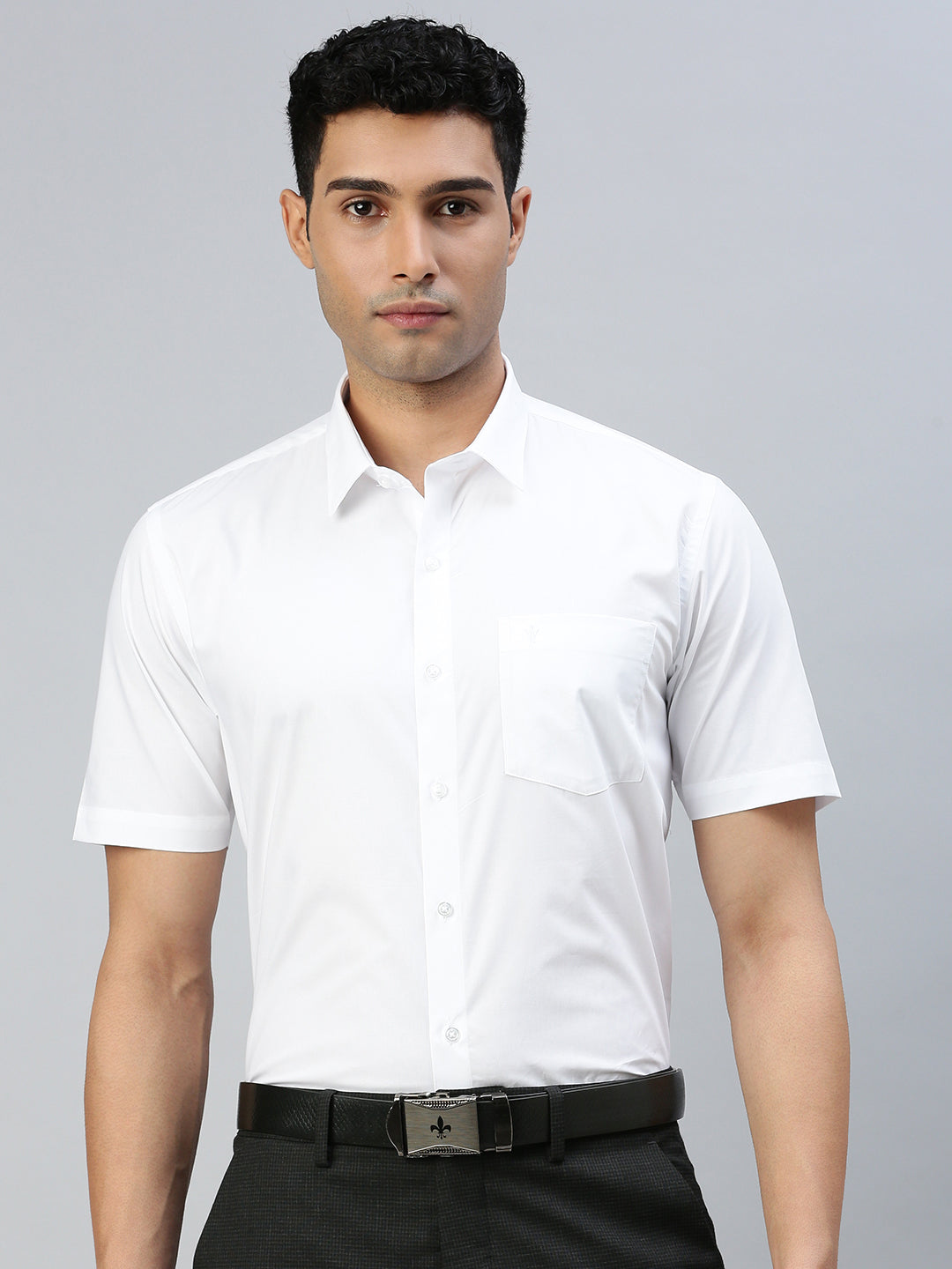 Men 100% Cotton White Shirt Breeze Cotton