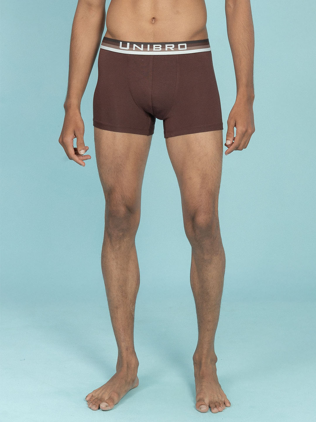Men TENCEL™ Modal Micro Elastane Stretch Trunk Coffee Brown