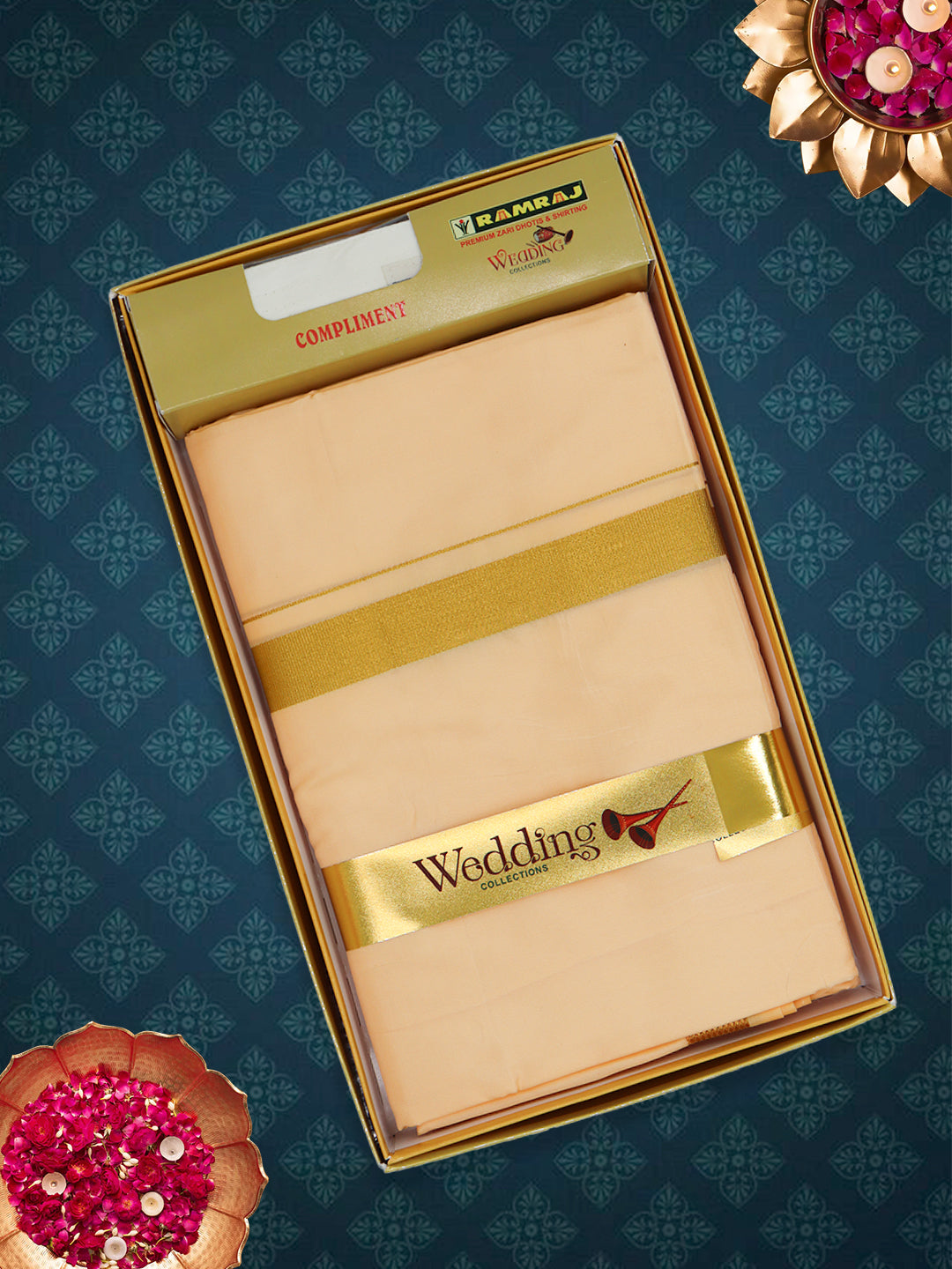 Men Art Silk Dhoti & Shirting Set Champ Ashirwath (2 in 1)