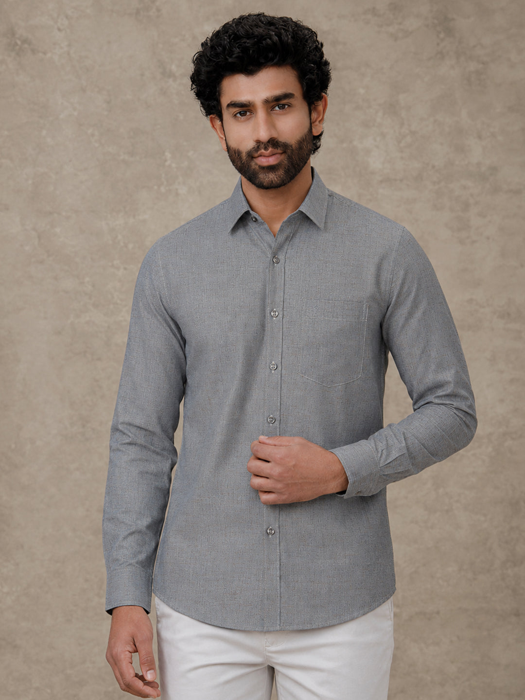Men Cotton Rich Shirt Cyan Green Trendy 8 YH8