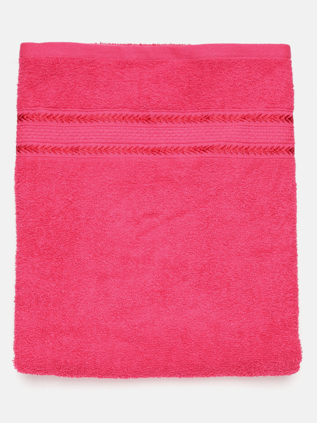 Premium Soft & Absorbent Pink Terry Bath Towel