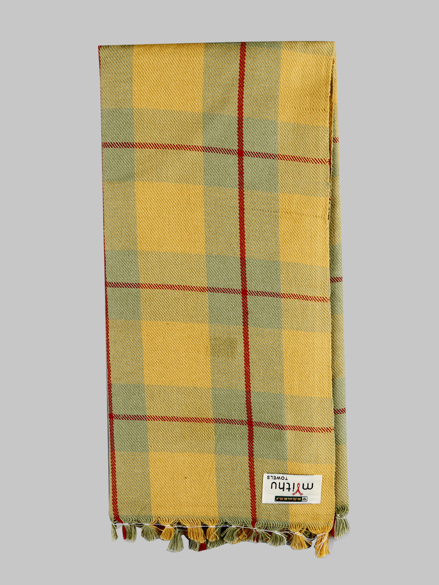 Light Weight Cotton Colour Checked Bath Towel Chapter-Design three