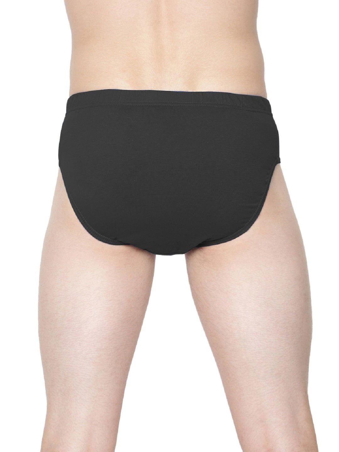 Men's Inner Elastic Black & White Briefs Suriya (2Pcs Pack)