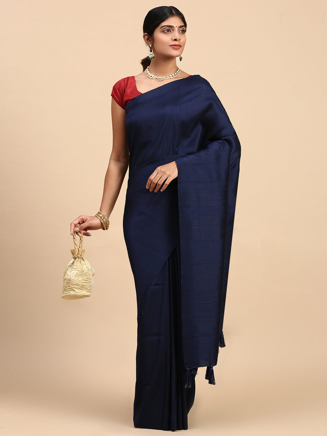 Women Pure Cotton Saree Blue PCS106