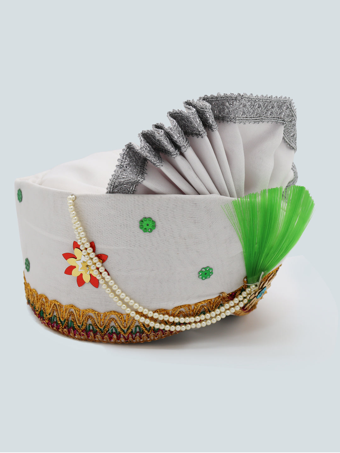 Traditional Silky Style Wedding Turban  - 114