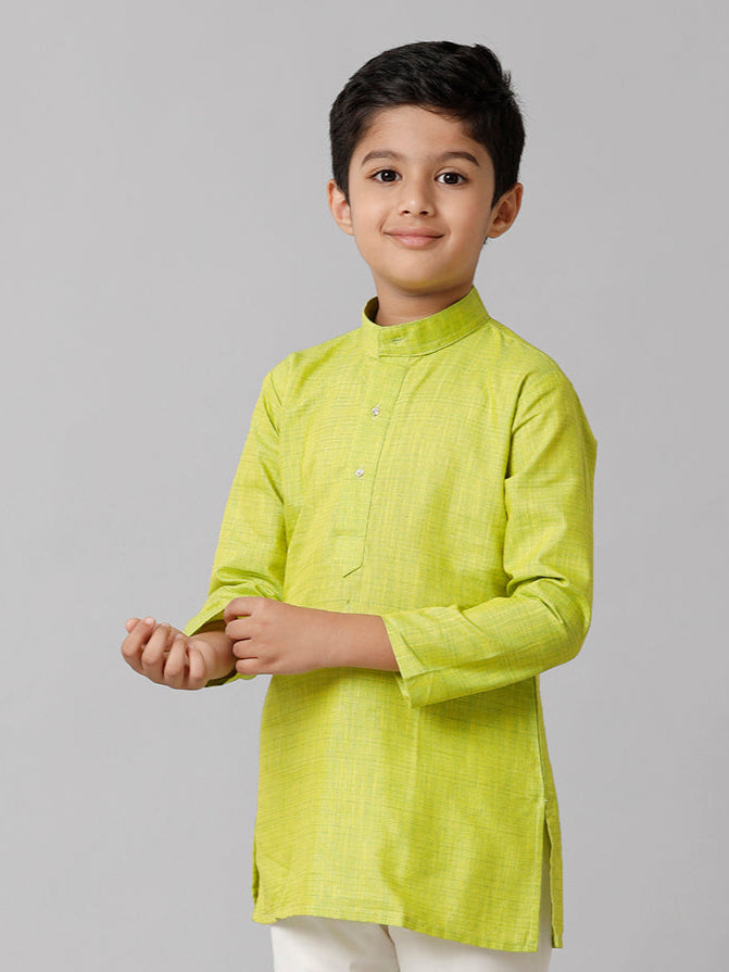 Boys Fantastic Kurtha Full Sleeves Green FS2