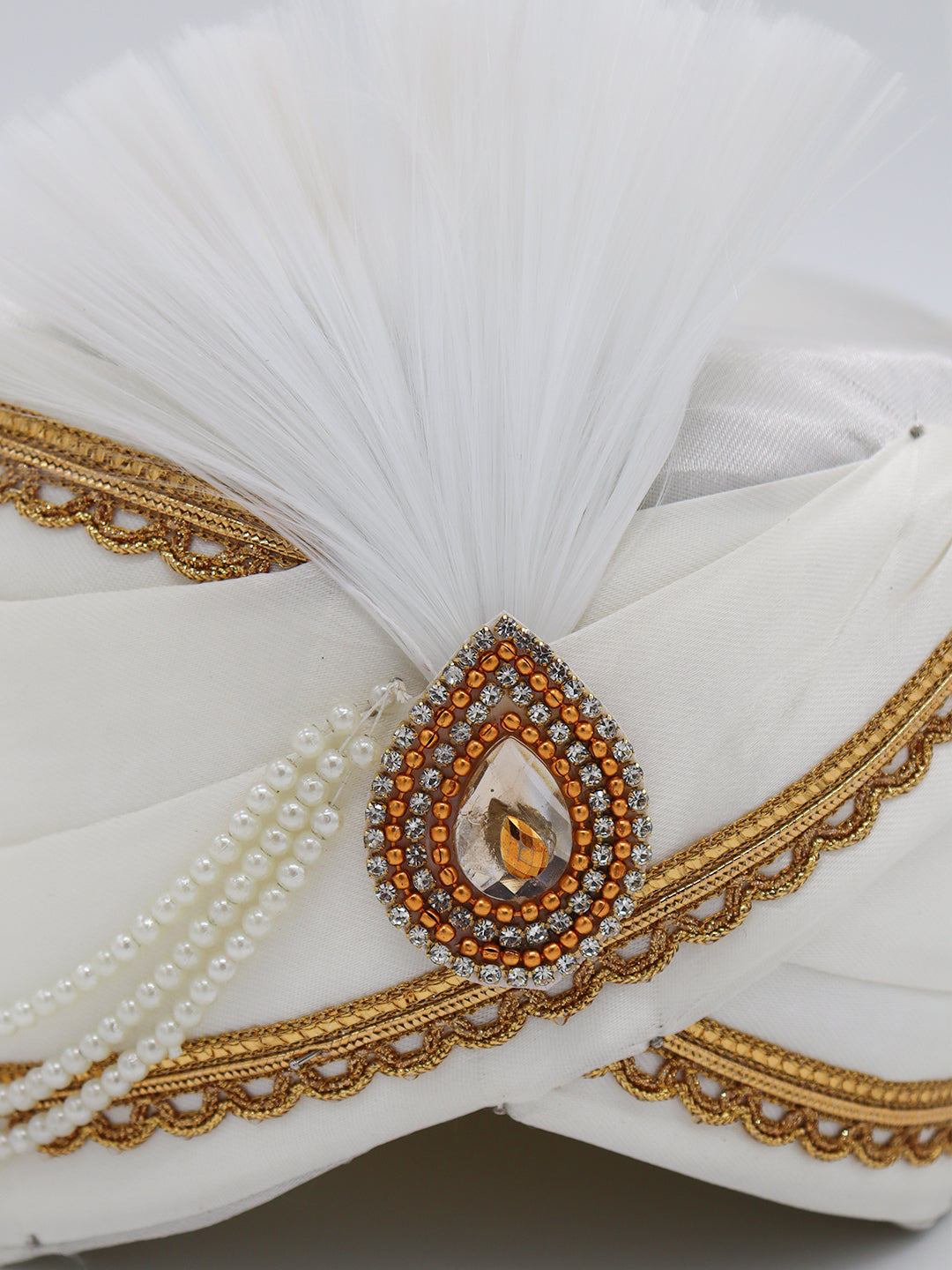Traditional Silky Style Wedding Turban  - 117