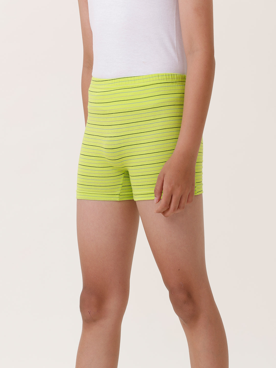 Boys Combed Cotton Assorted Colour Striped Drawer (Pack of 4)