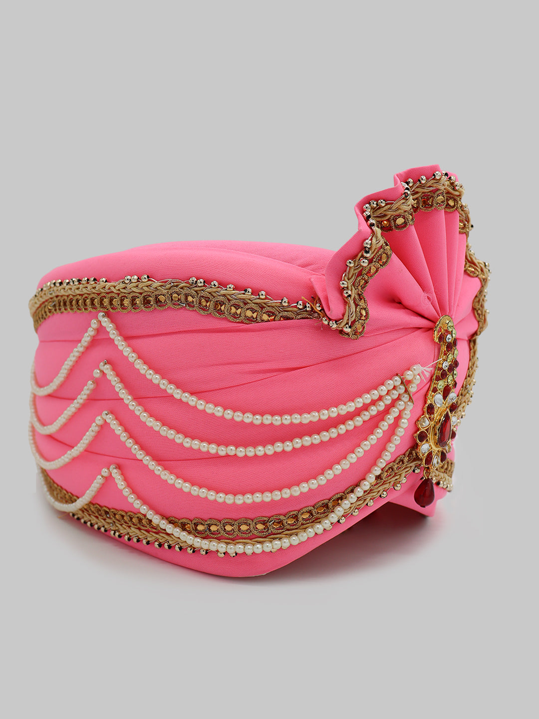 Traditional Silky Style Wedding Turban  - 111