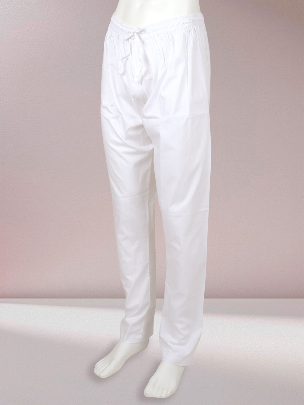 Men Stretch Cotton White Kurta Pant
