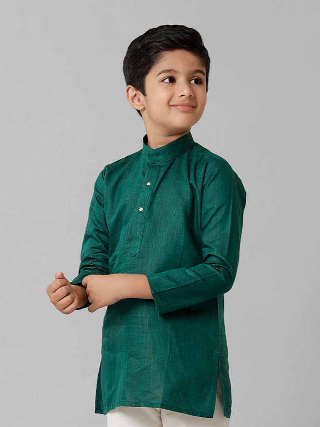 Boys Fantastic Kurtha Full Sleeves Green FS5