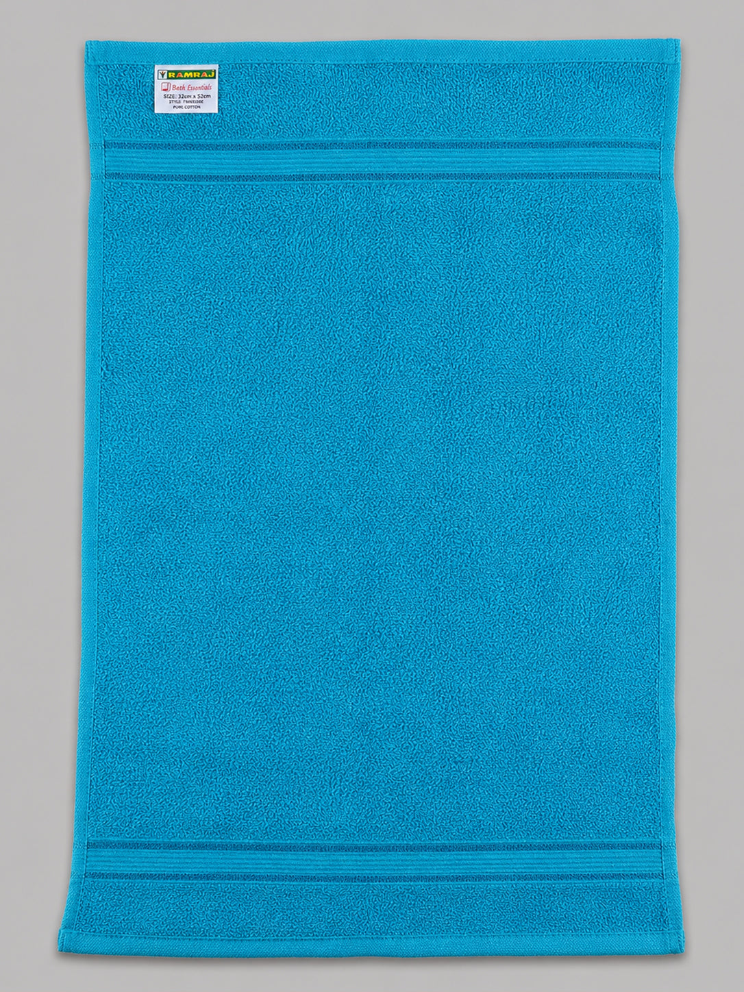 Soft Cotton Deluxe Hand Terry Towel T.Blue HC5 (Pack of 4)