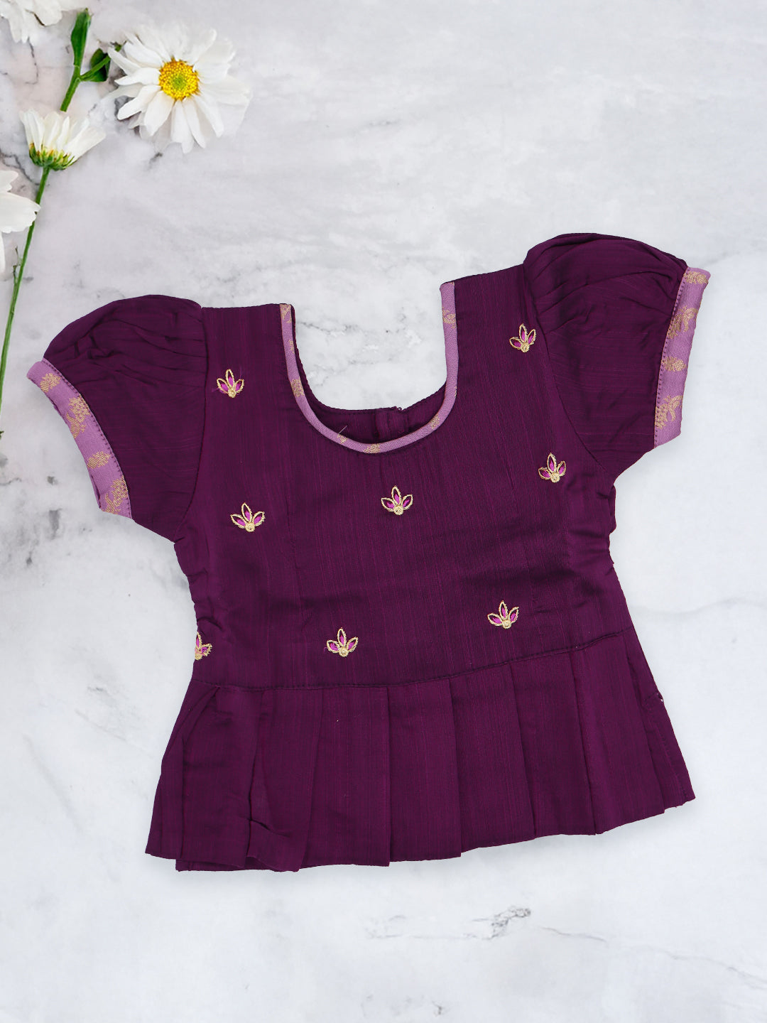 Girls Traditional Skirt Set Violet with Purple GPS21