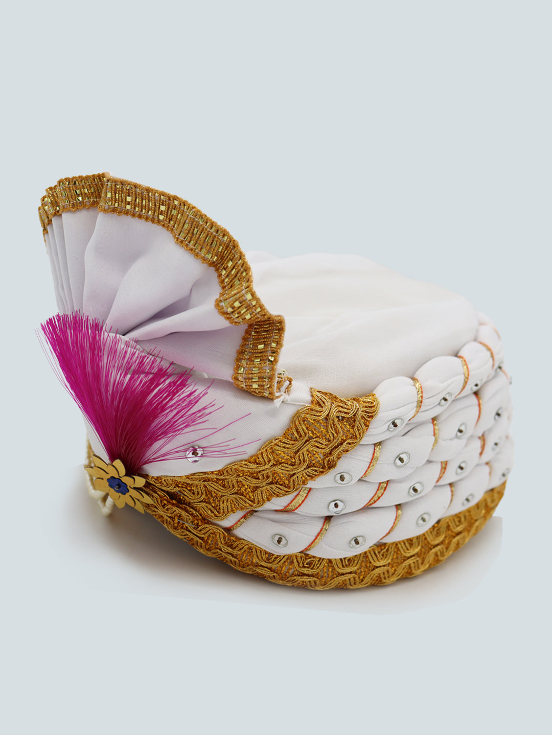 Traditional Silky Style Wedding Turban  - 115