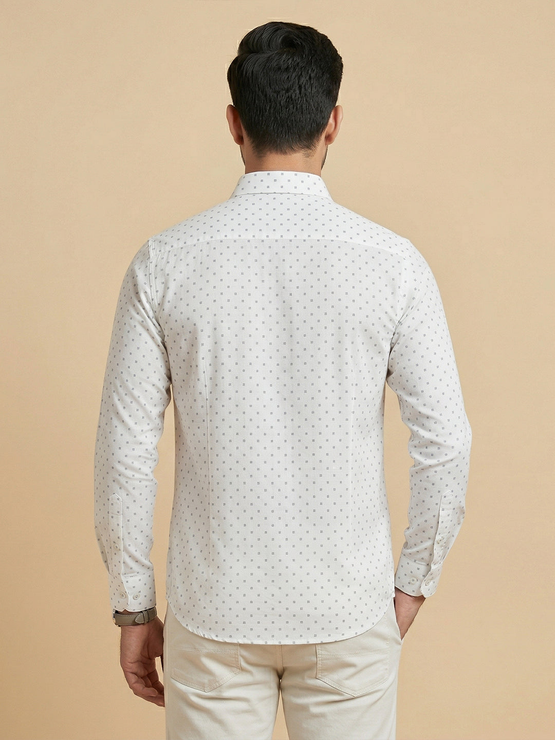Men Cotton Rich Printed Shirt T66 APT7