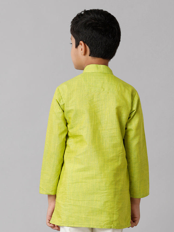 Boys Fantastic Kurtha Full Sleeves Green FS2