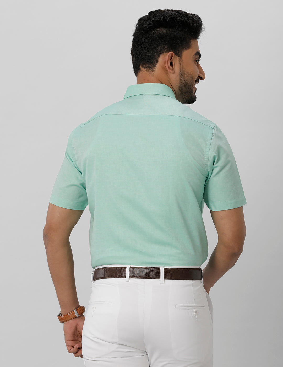 Men Premium Cotton Shirt Green EL GP4