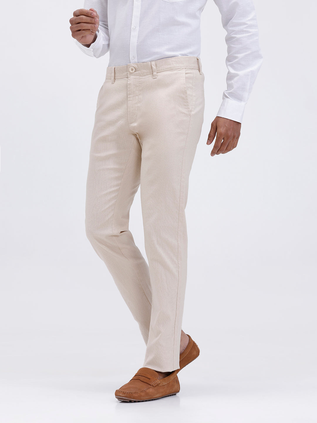 Mens Cotton Full Sleeves Shirt and Linen Cotton Pants Combo TR15501