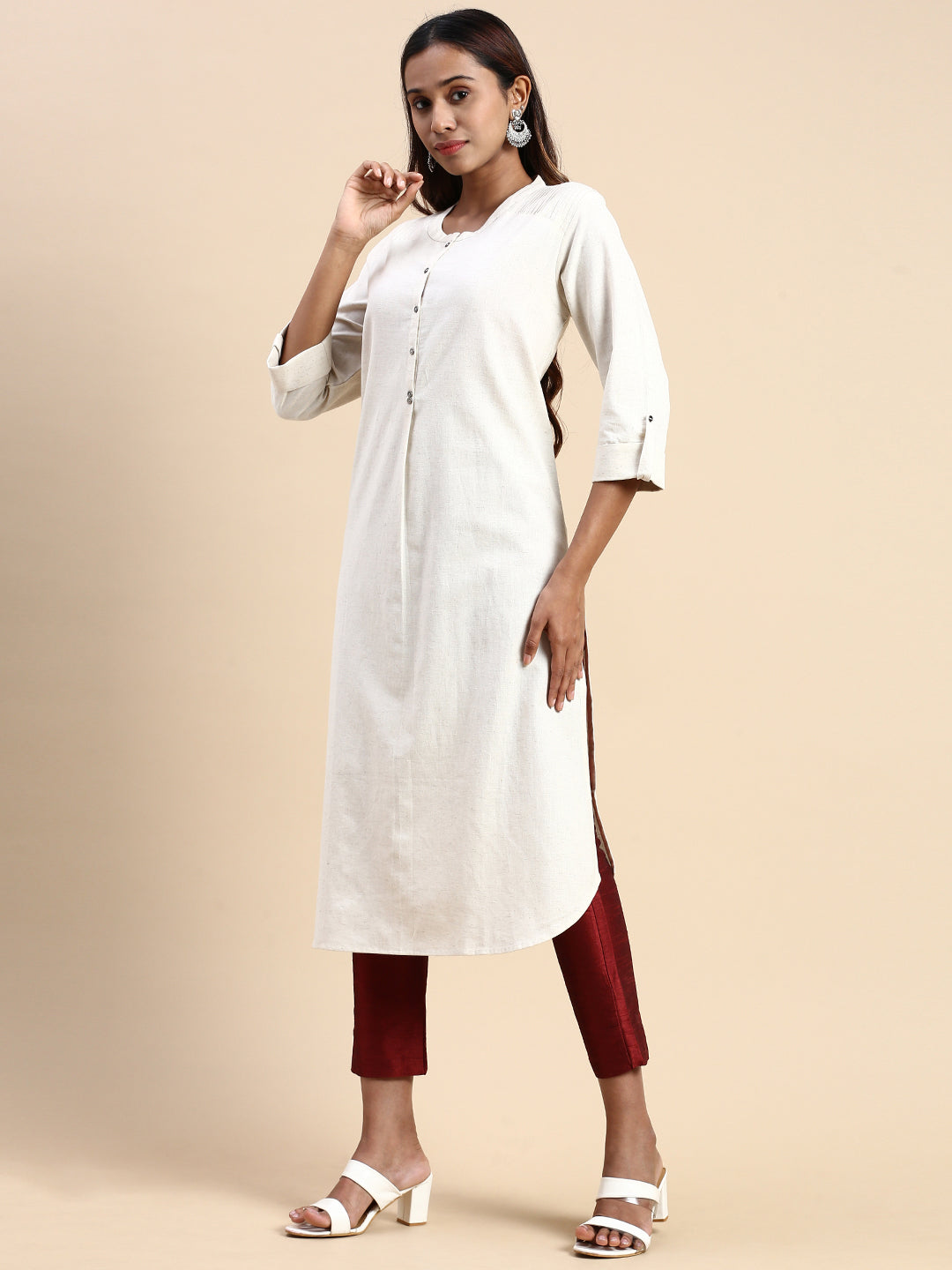 Artonezt Buckram Neck Design Set (30 pcs) + Salwar Mohri Poncha Interlining  Roll 9 mt White Color | Bukram Gala | Salwar Palazzo Neck Design Bukram  Pasting Fusing for Sewing and Tailoring :
