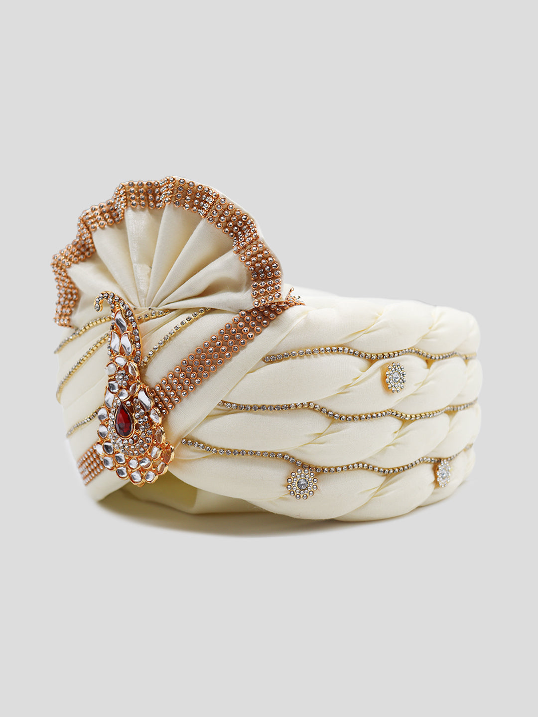 Traditional Silky Style Wedding Turban  - 83