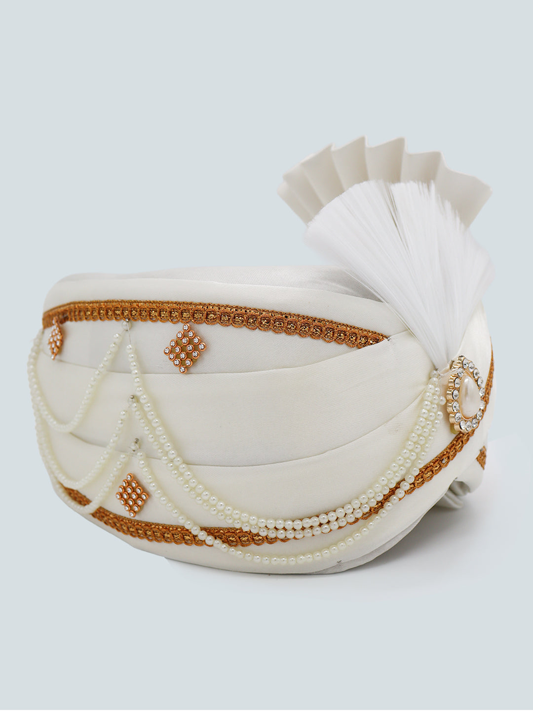 Traditional Silky Style Wedding Turban  - 116