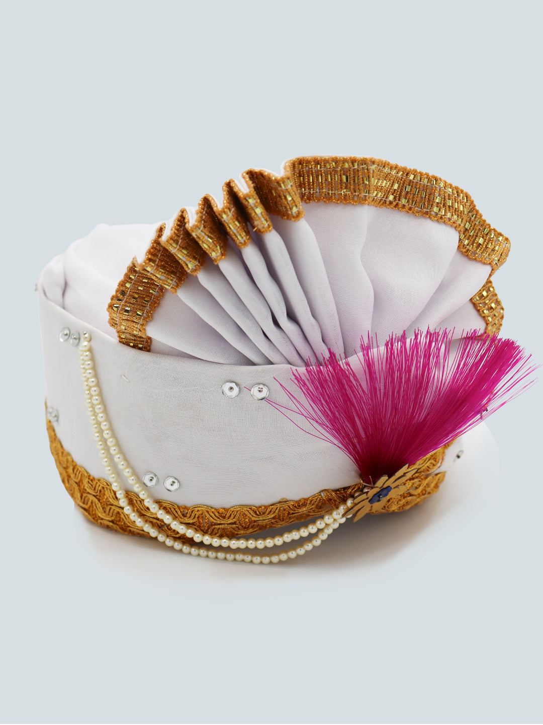 Traditional Silky Style Wedding Turban  - 115