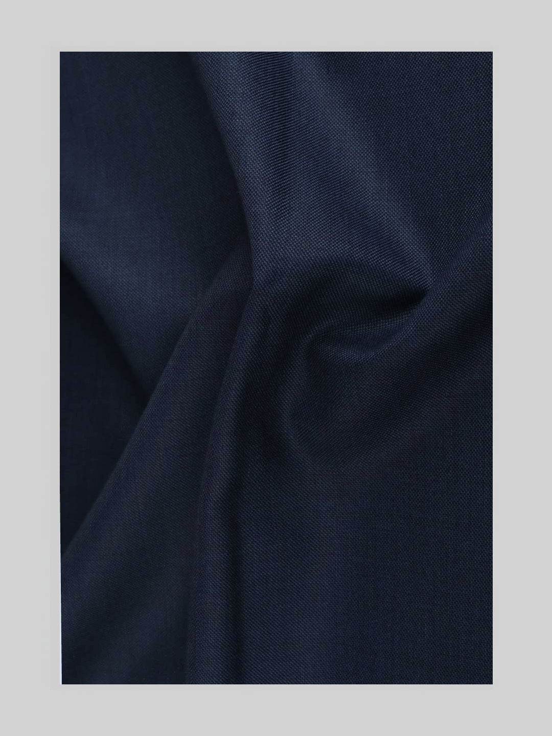 Premium Australian Merino Wool Blended Plain Blue Suiting Fabric Melton