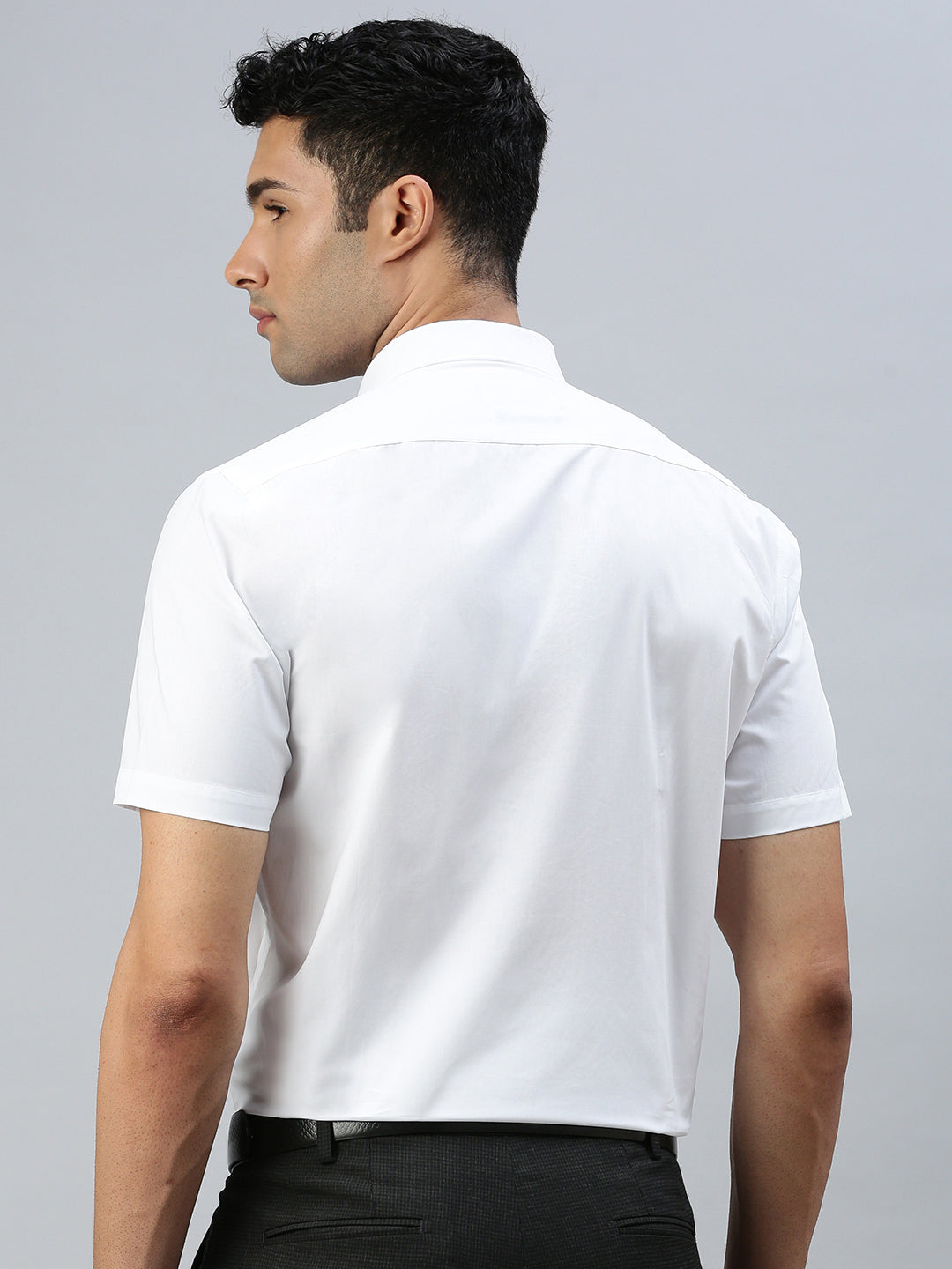 Mens Smart Fit White Shirt_Cotton Touch