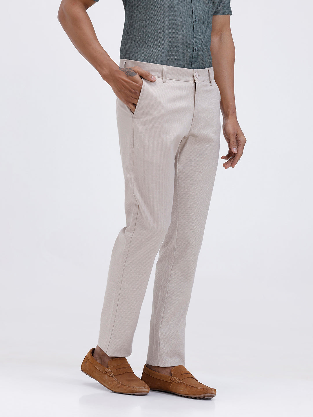 Men’s Smart Fit Cotton Lycra Stretch Pant Sandal