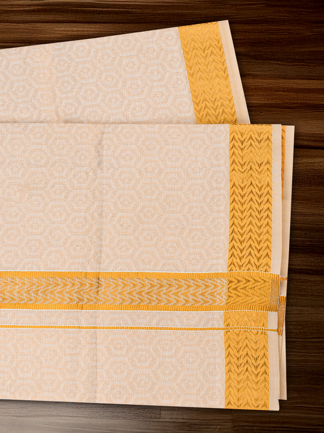 Men Gold Tissue Jacquard Shirting & Dhoti Set Celebrity Elegant CEG02