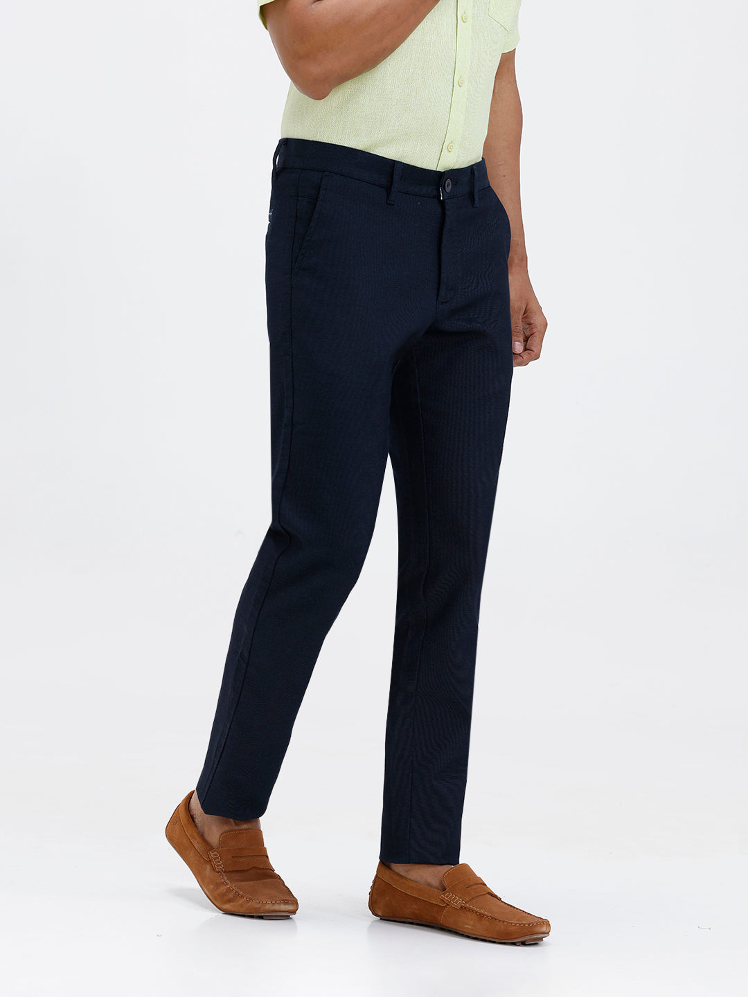 Men’s Smart Fit Cotton Lycra Stretch Dark Blue Pant