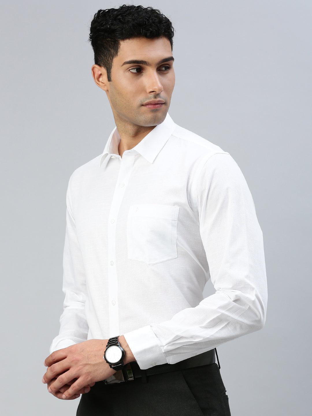 Men White Shirt Celebrity White V2