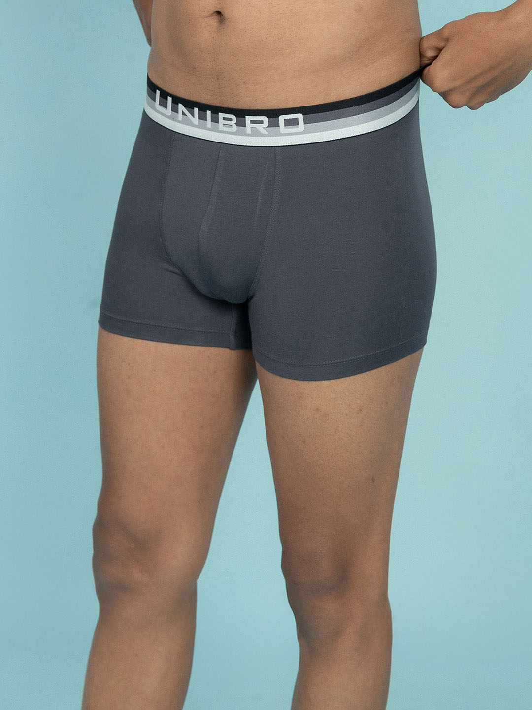 Men TENCEL™ Modal Micro Elastane Stretch Trunk Graphite Grey