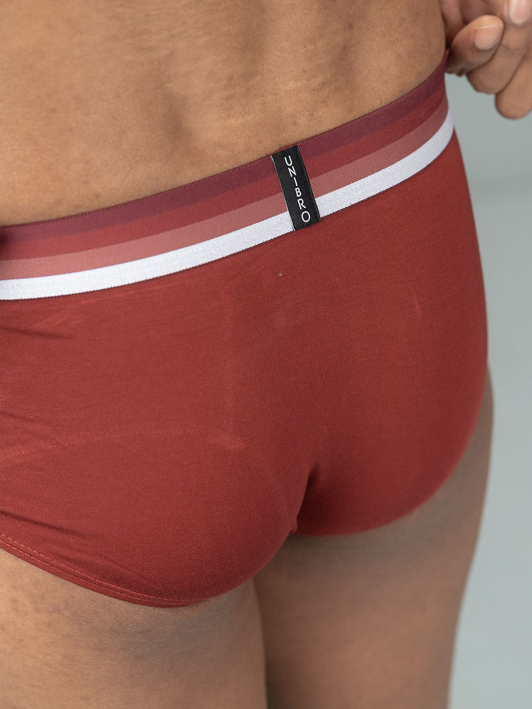 Men TENCEL™ Modal Micro Elastane Stretch Brief Maroon