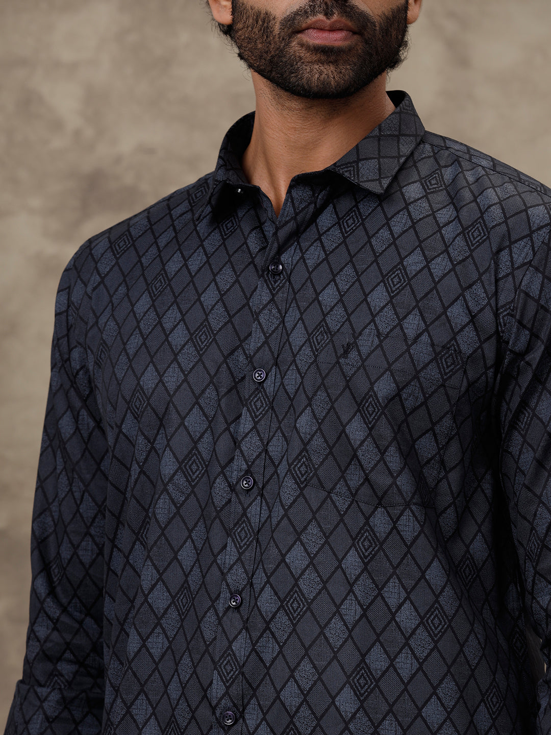 Couple Combo Shirt & Dhoti Set with Saree Black SC55