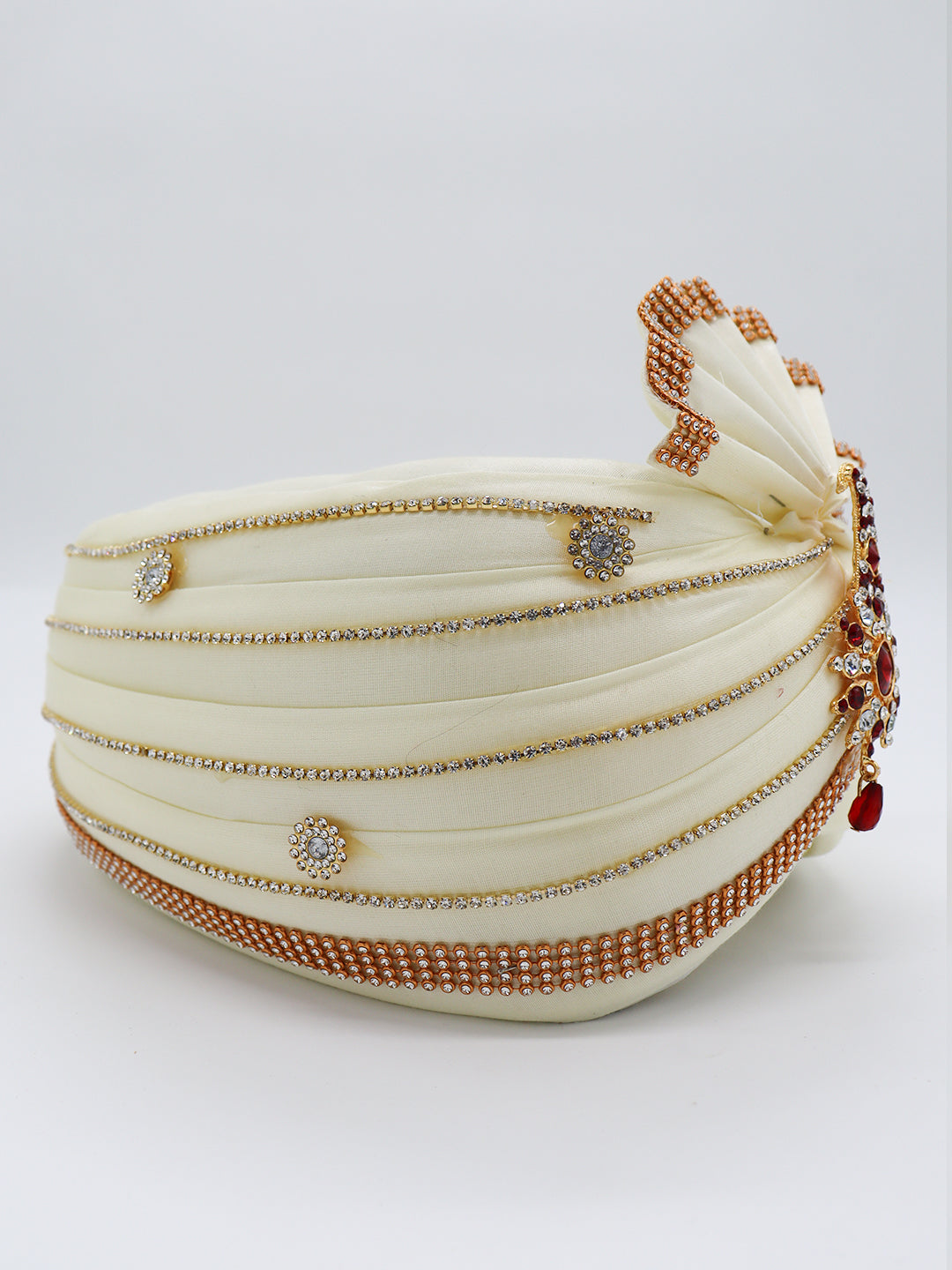Traditional Silky Style Wedding Turban  - 119