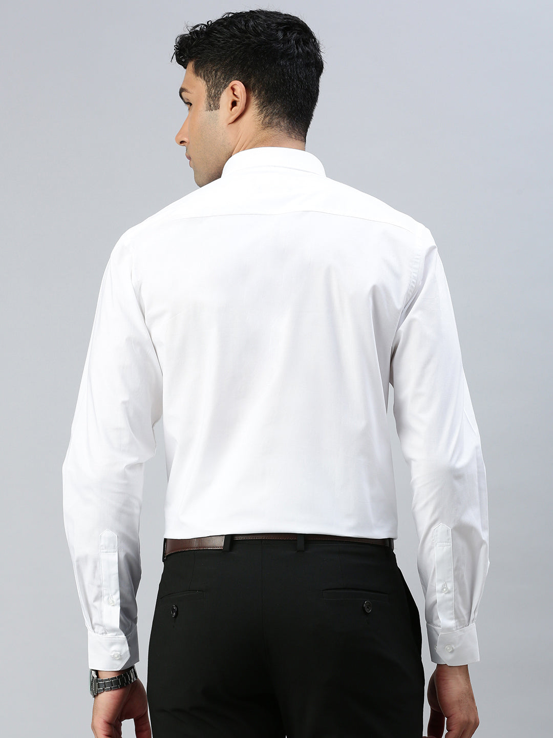 Mens Smart Fit Cotton White Shirt  Challenge