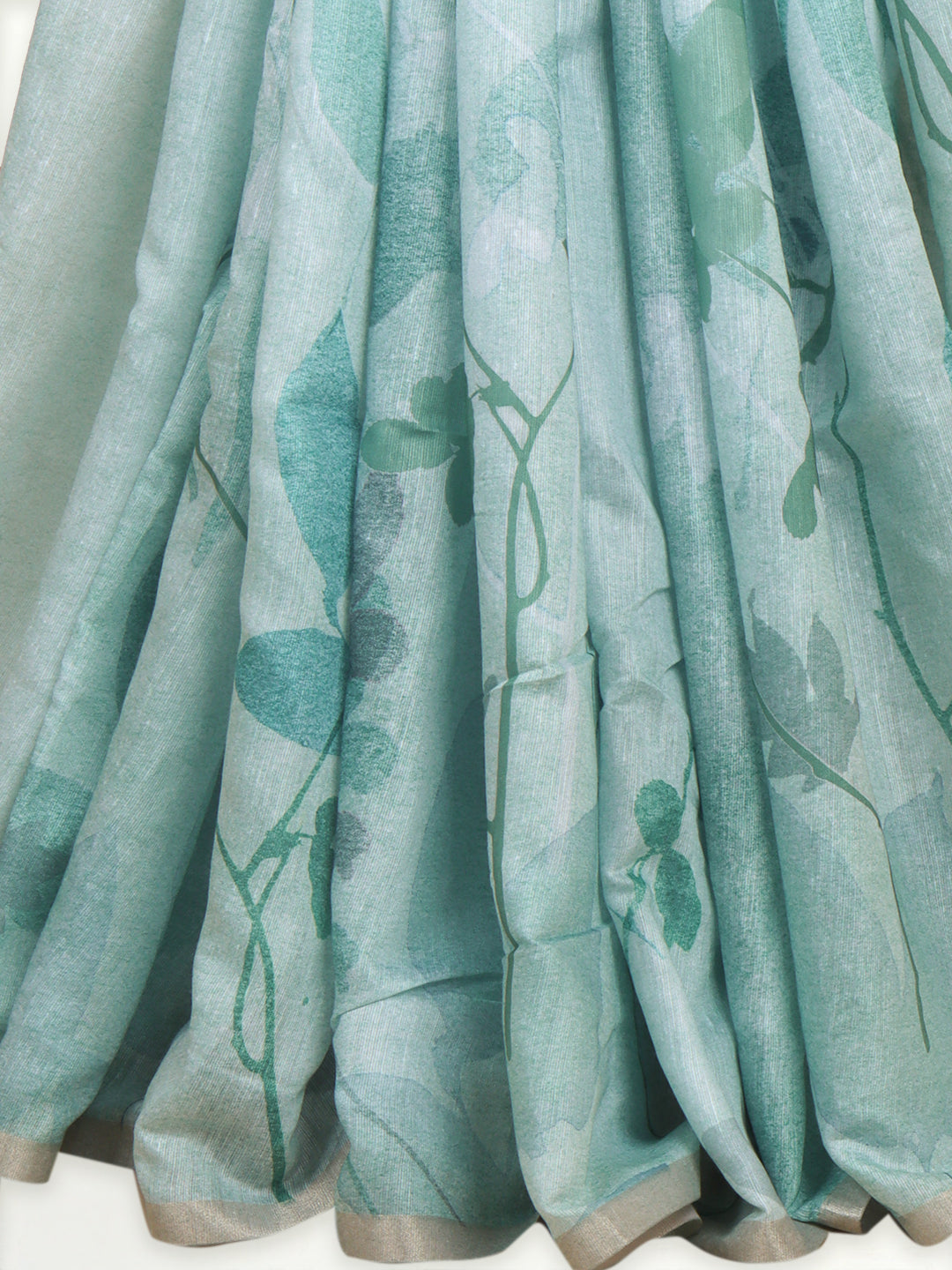 Women Mint Green Semi Tussar Saree ST276