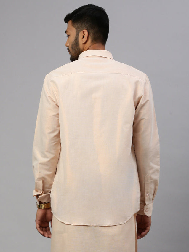 Men Copper Tissue Shirt Sankalpam