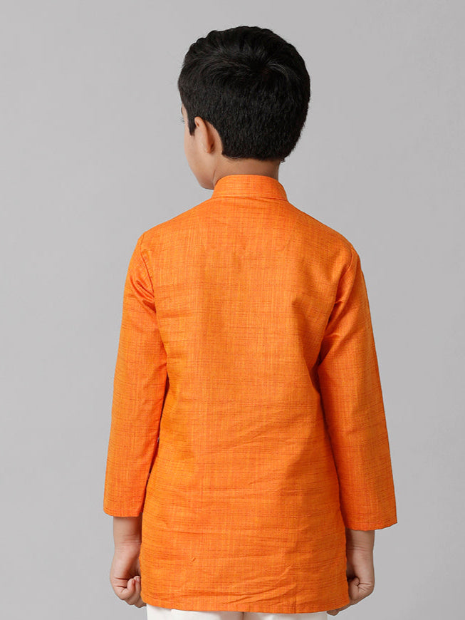 Boys Fantastic Kurtha Full Sleeves Orange FS3