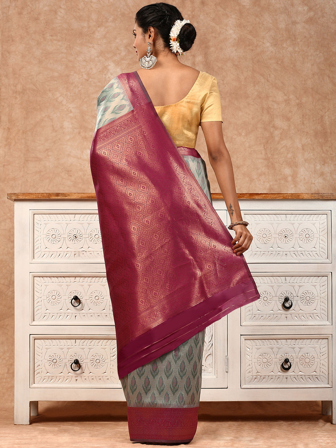 Women Semi Silk Saree Blue SS167