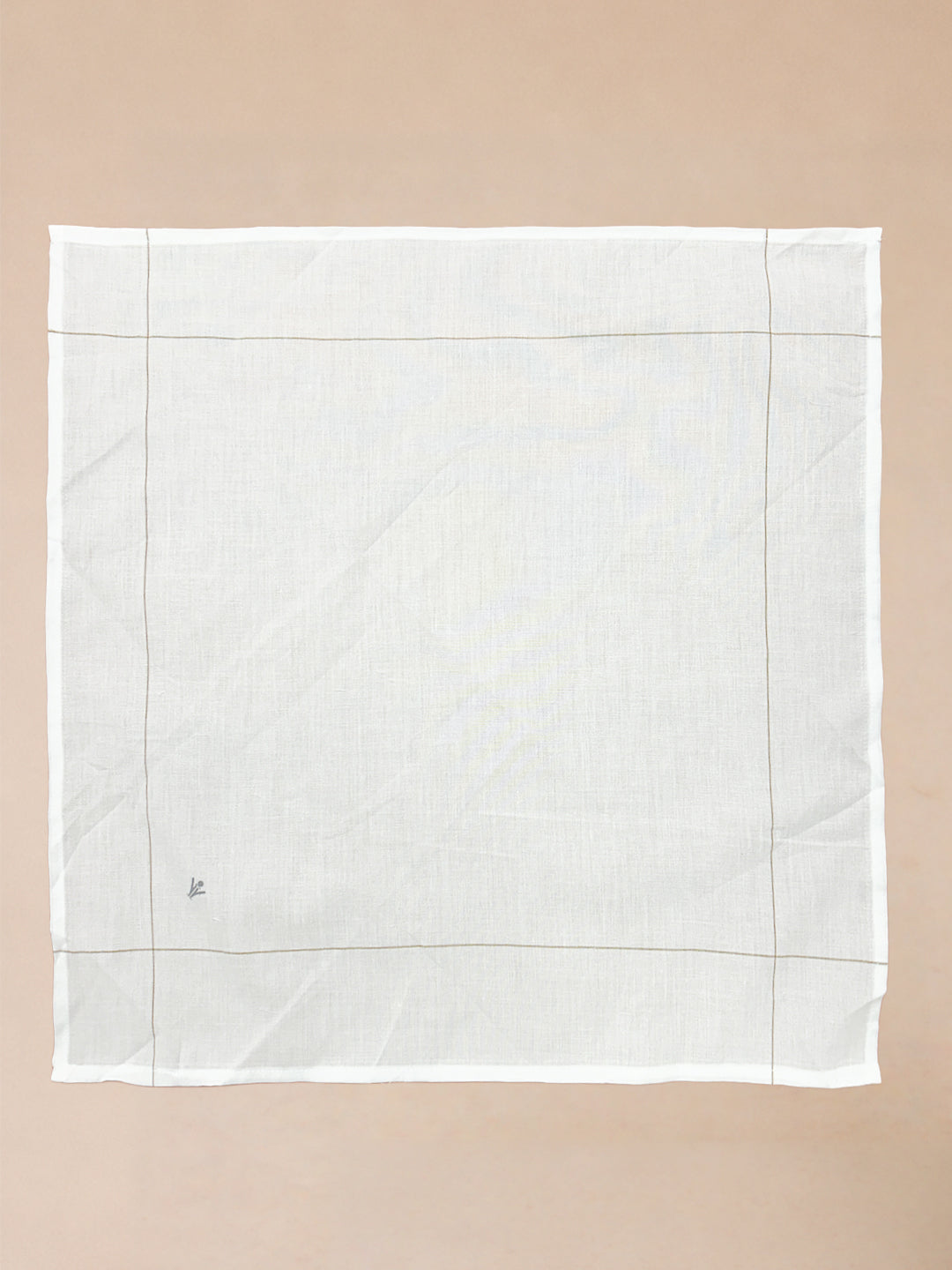 Soft Cotton White Hand Kerchief Set (5 in 1)