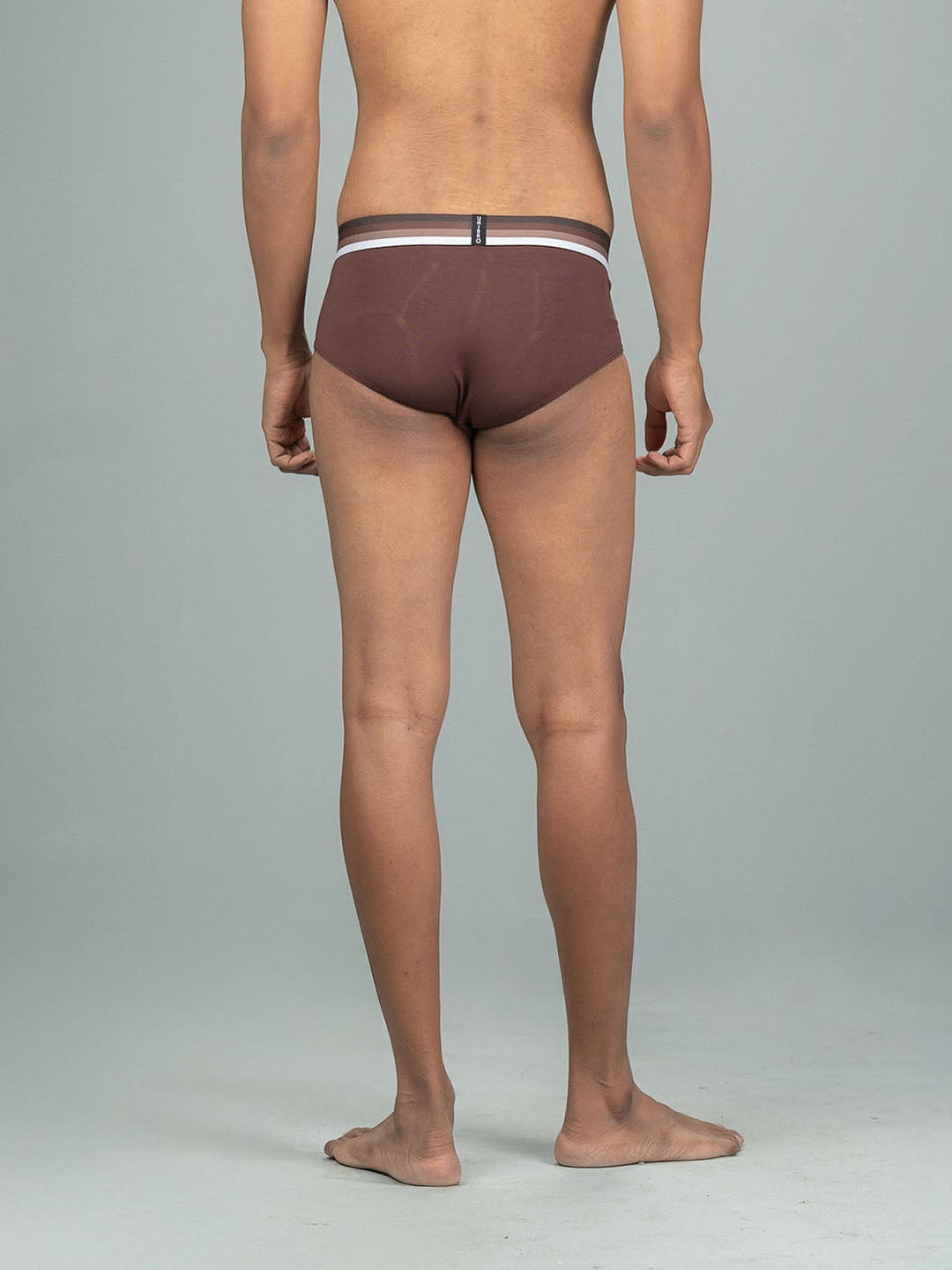 Men TENCEL™ Modal Micro Elastane Stretch Brief Coffee Brown