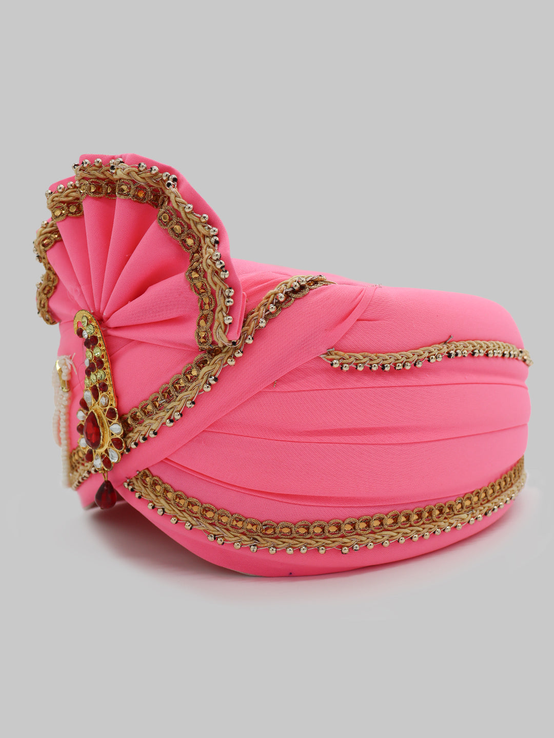 Traditional Silky Style Wedding Turban  - 111