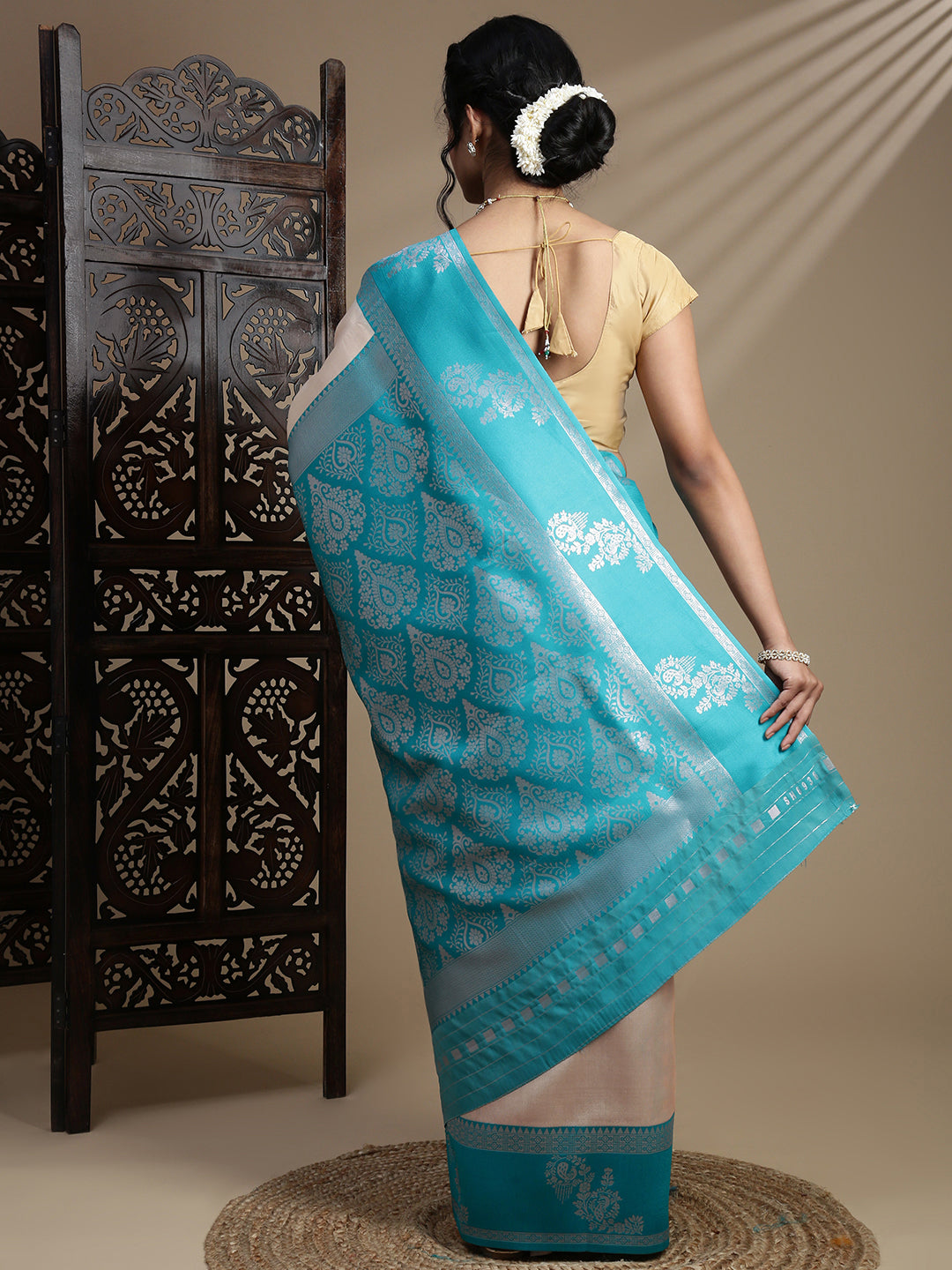 Women Sandal Tissue Saree TS61