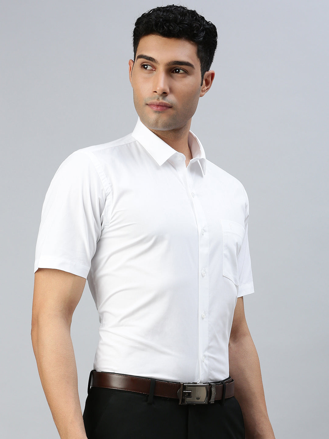 Men 100% Cotton White Shirt Award