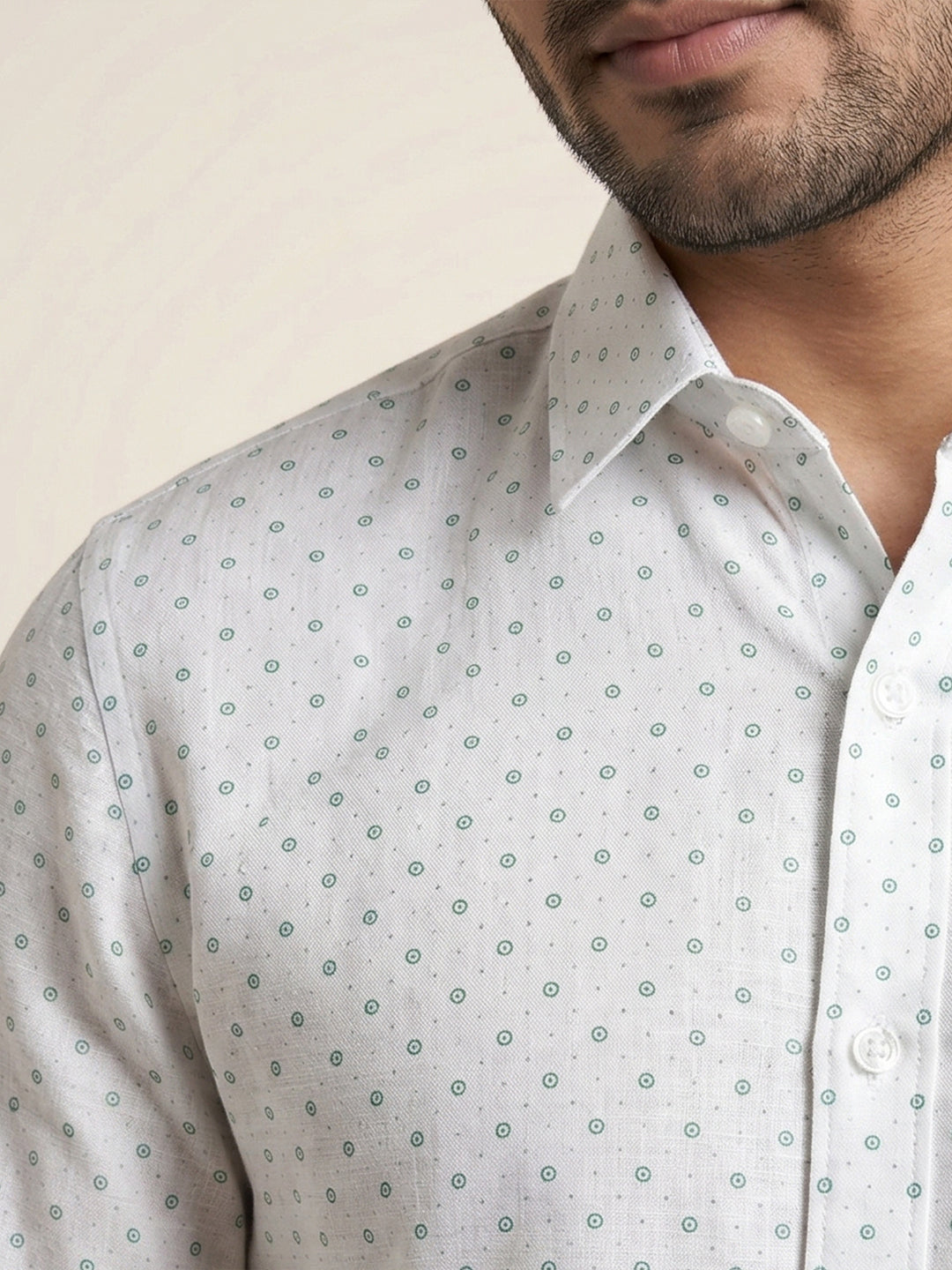 Men Cotton Rich Printed Shirt T66 APT16